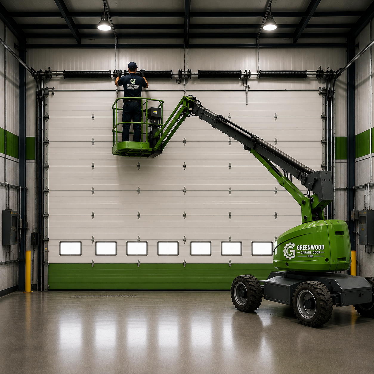 Garage door service in Greenwood Indiana
