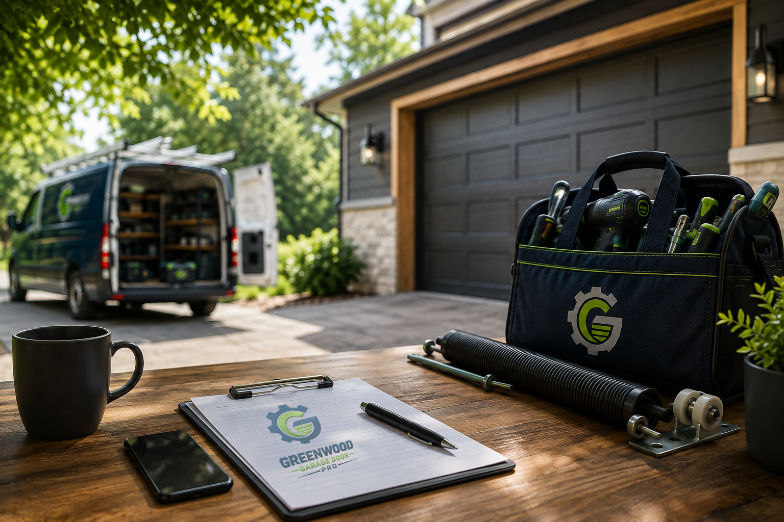 Garage door technician in Greenwood Indiana