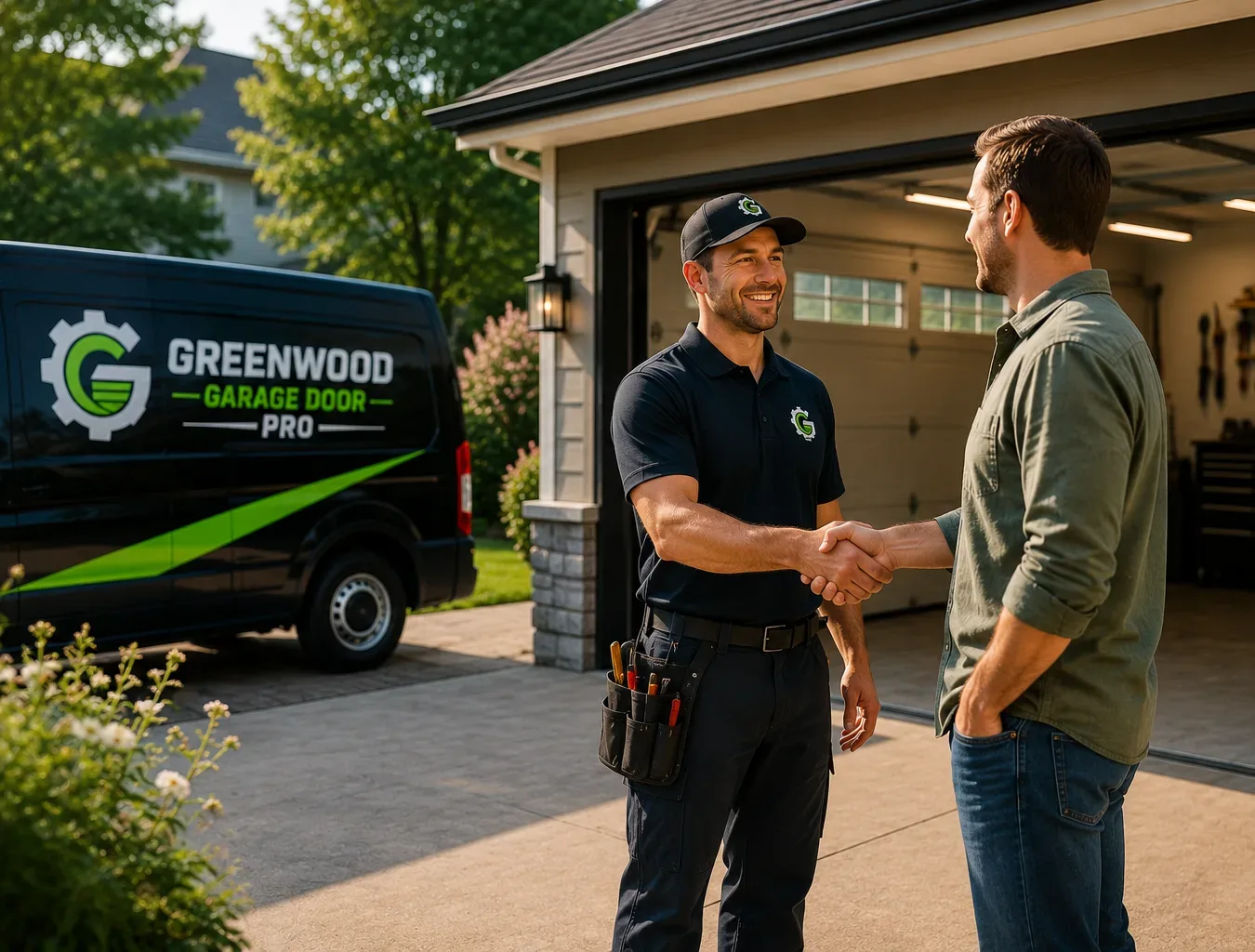 Professional garage door service in Greenwood Indiana