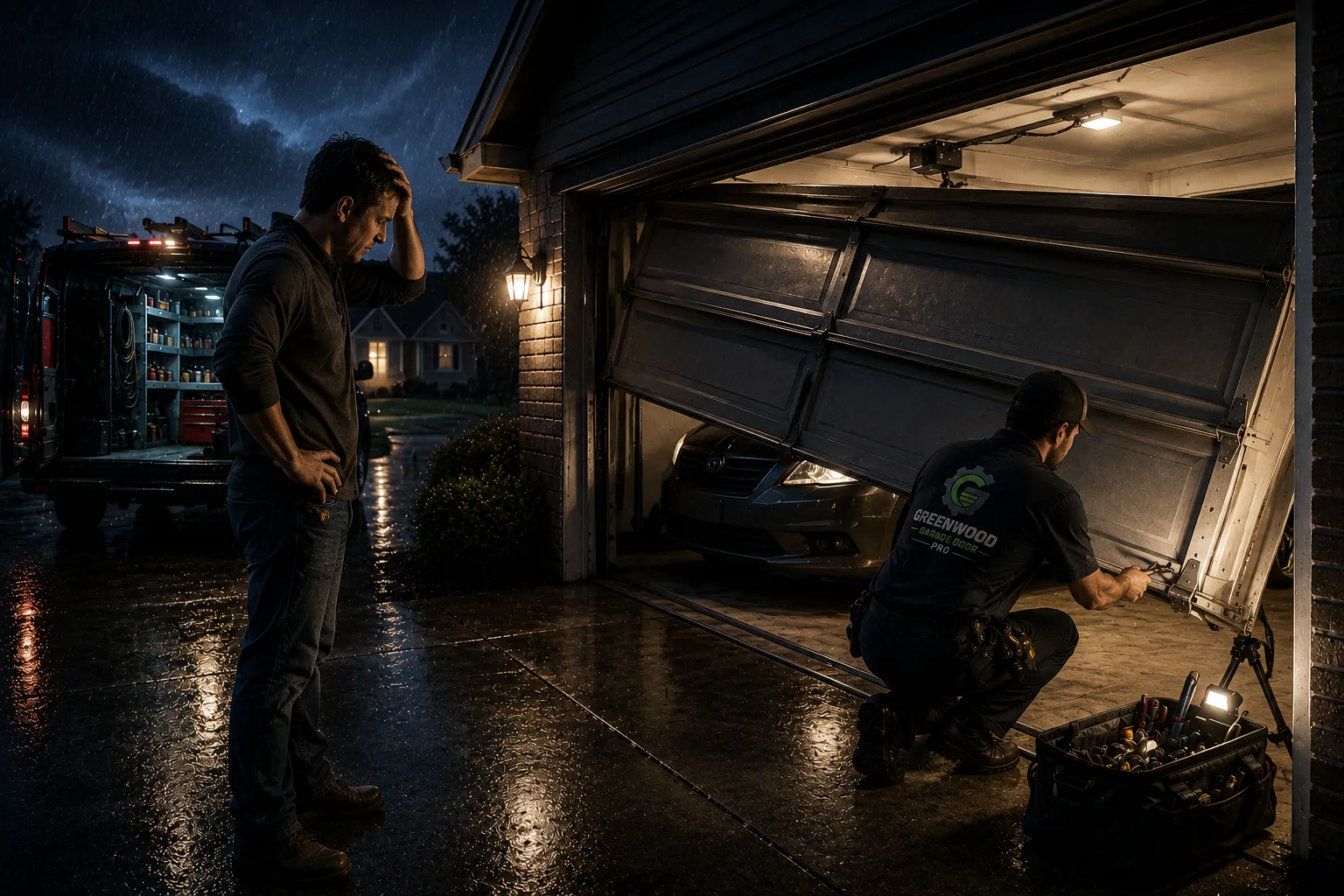 Professional garage door service in Greenwood Indiana