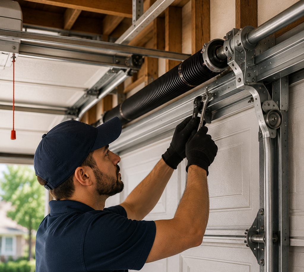 Garage door spring repair Greenwood IN