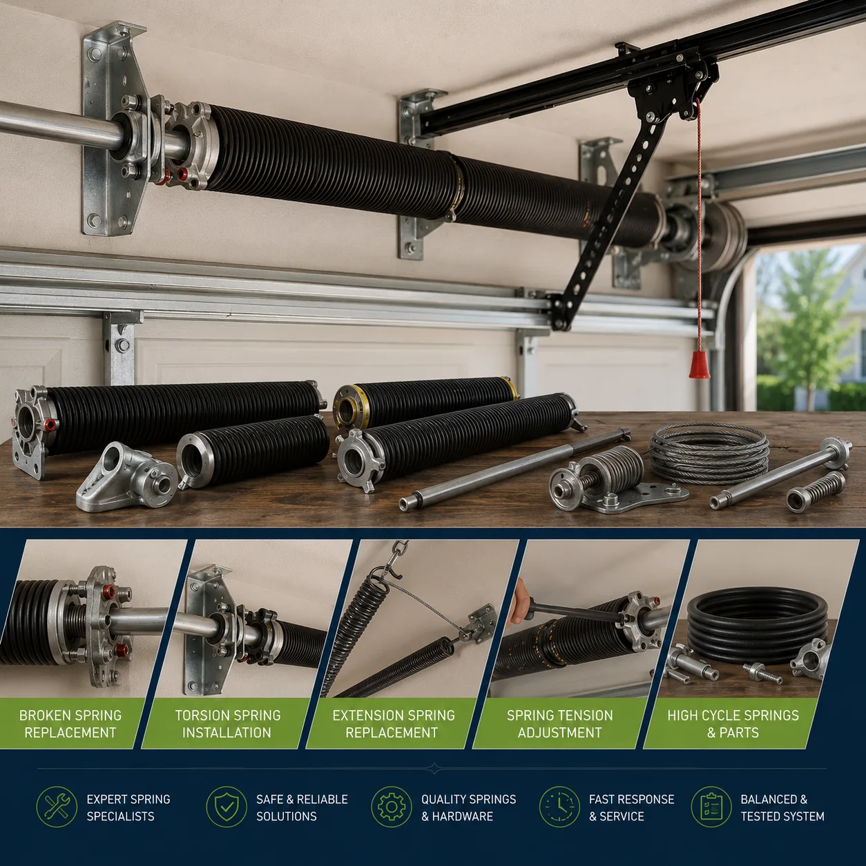 Garage Door Sprng Types Greenwood IN