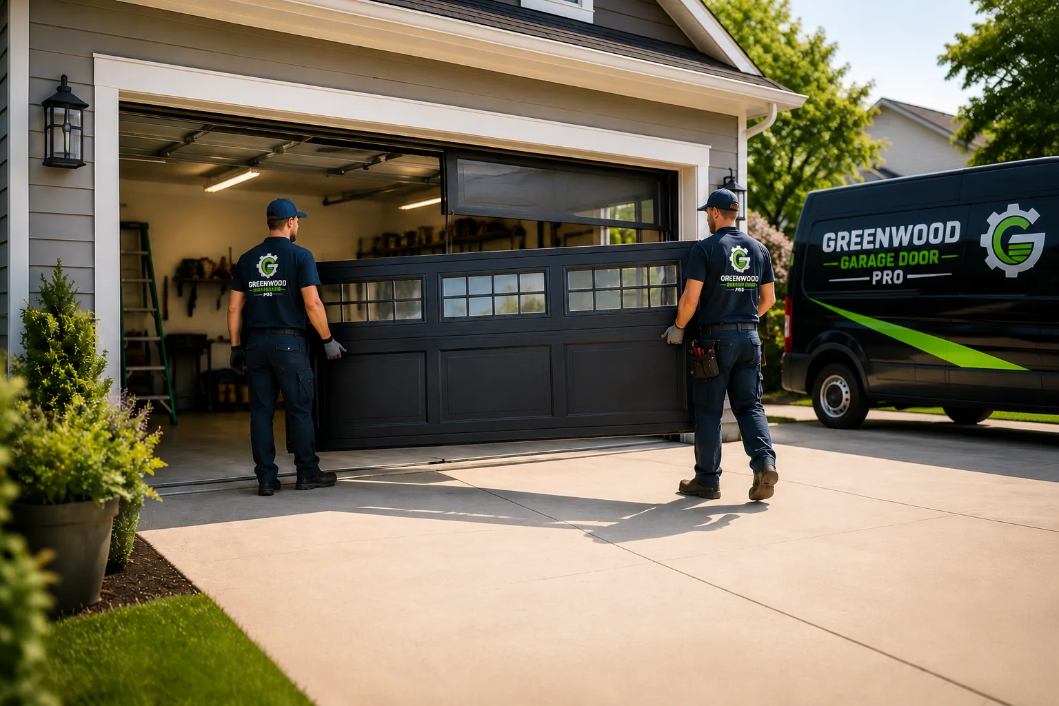 Professional garage door service in Greenwood Indiana