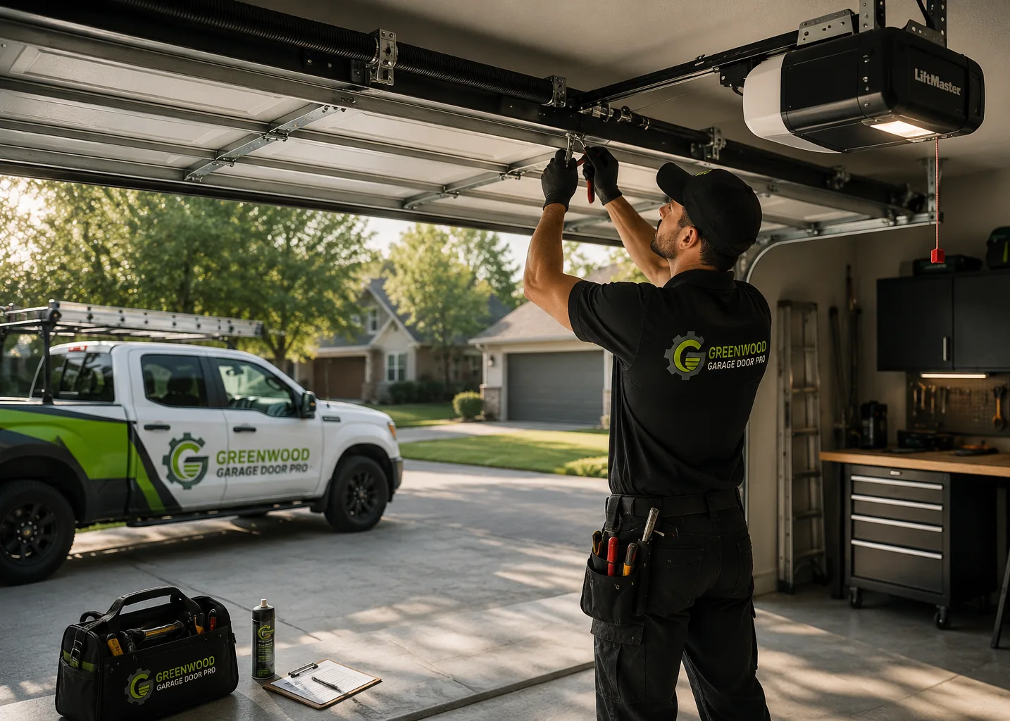 Professional garage door service in Greenwood Indiana