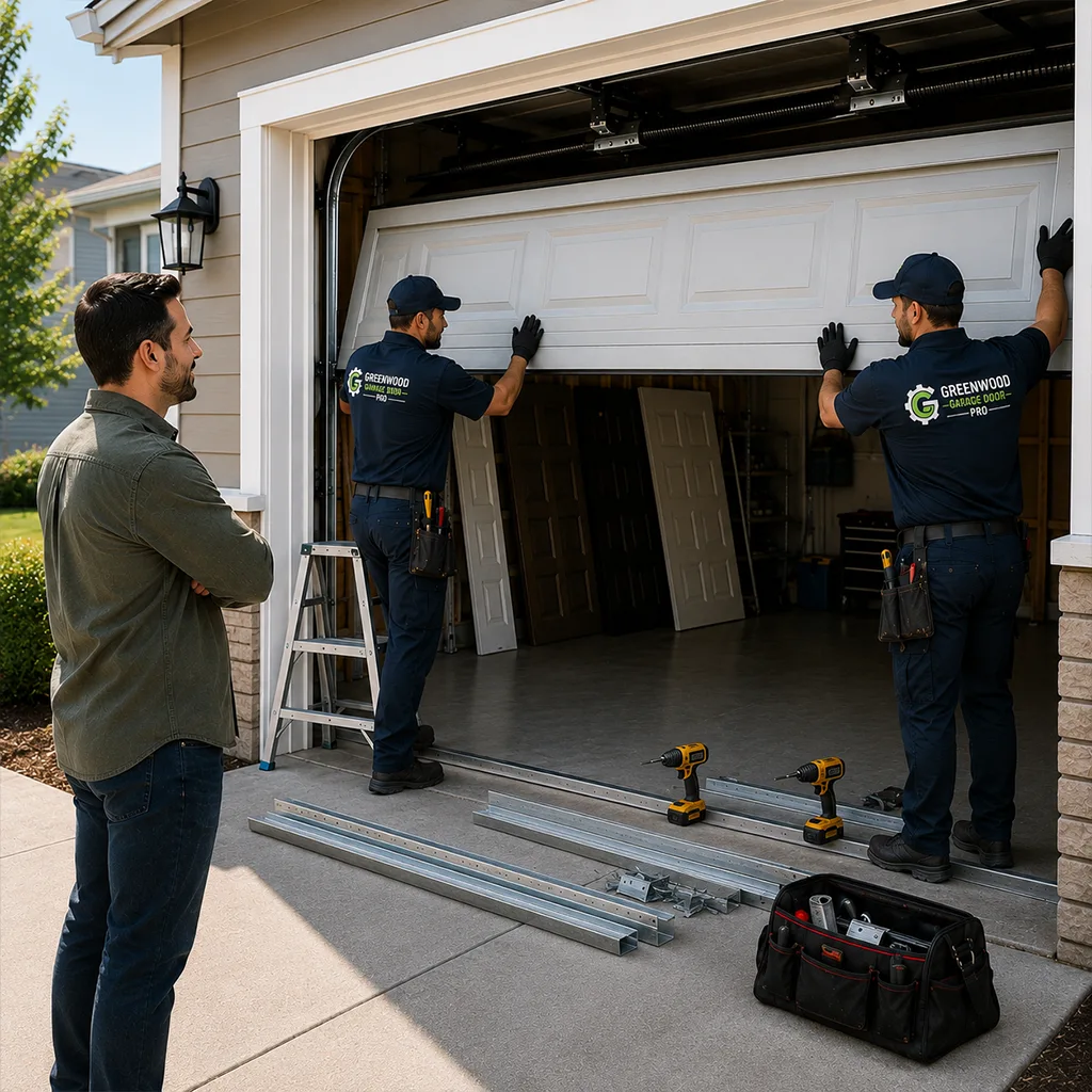 Modern garage door system Greenwood Indiana